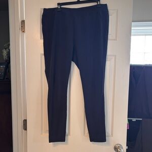 Christopher & Banks Navy Straight-Leg Ponte Pants